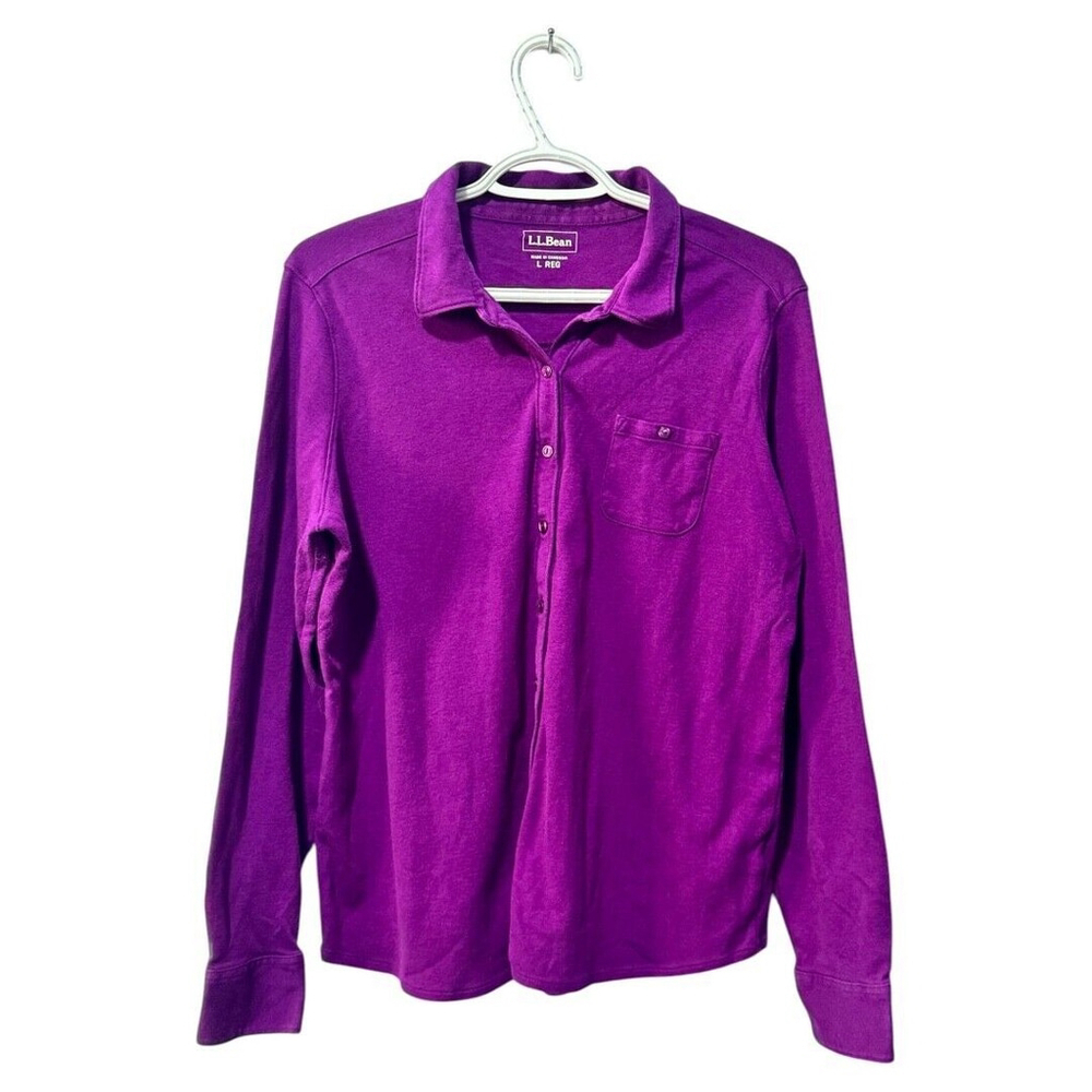 LL. Bean ladies button down long sleeve size‎ Large